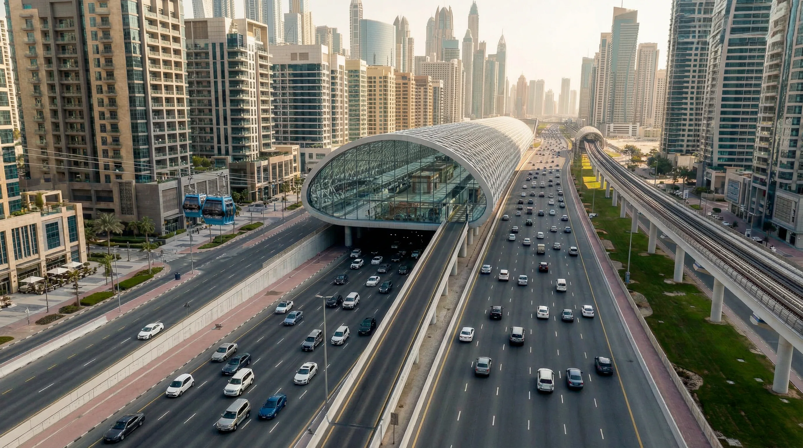 Sky Rider Dubai — infrastructure in the city
